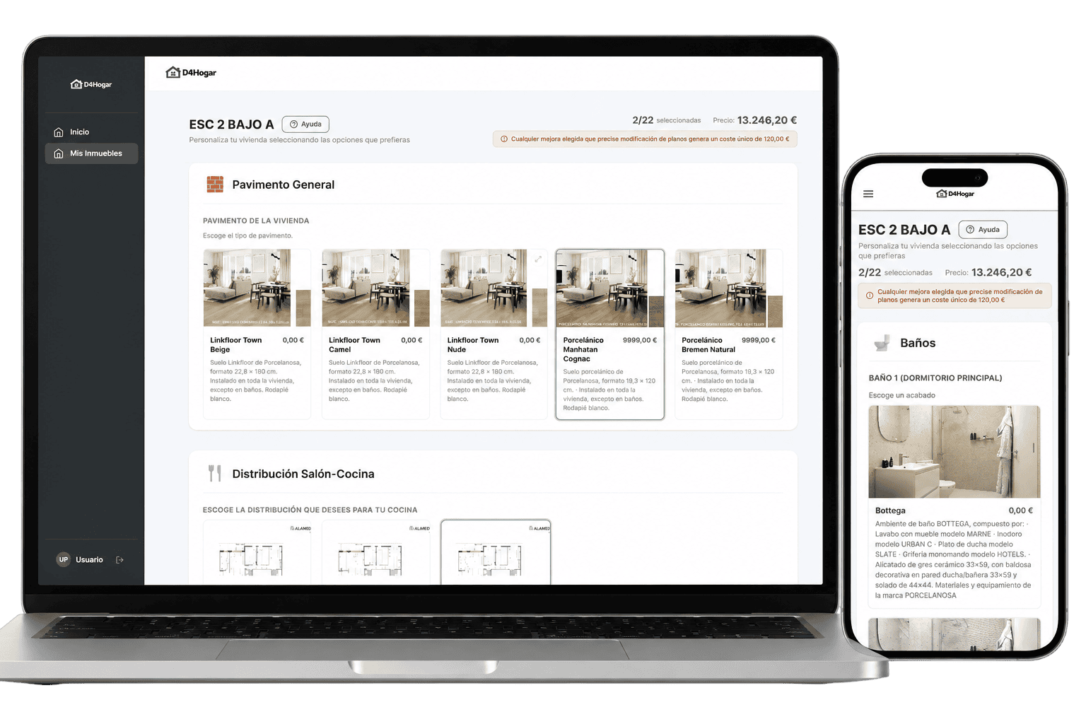 D4Hogar - Configuración de vivienda por el comprador